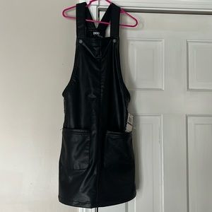 NWT. DKNY little girls pleather dress. Size 8